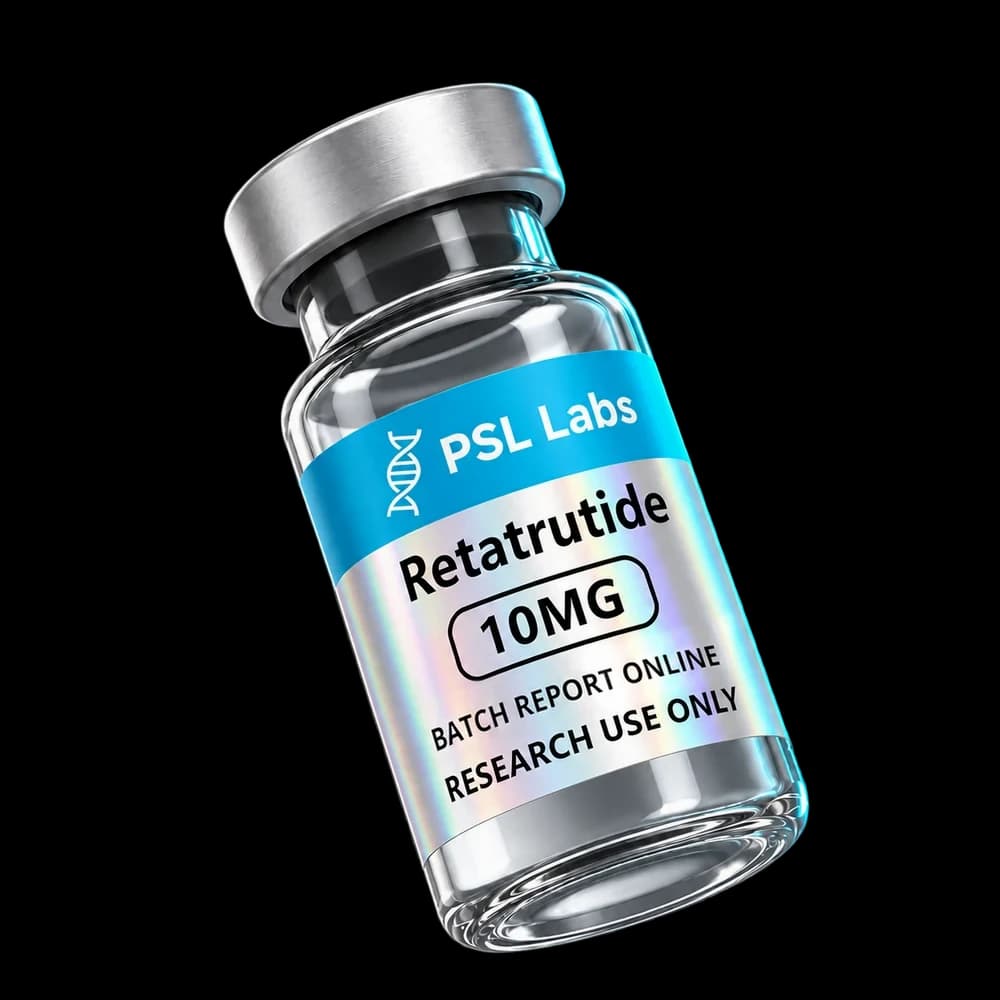 PSL Labs Retatrutide vial artwork
